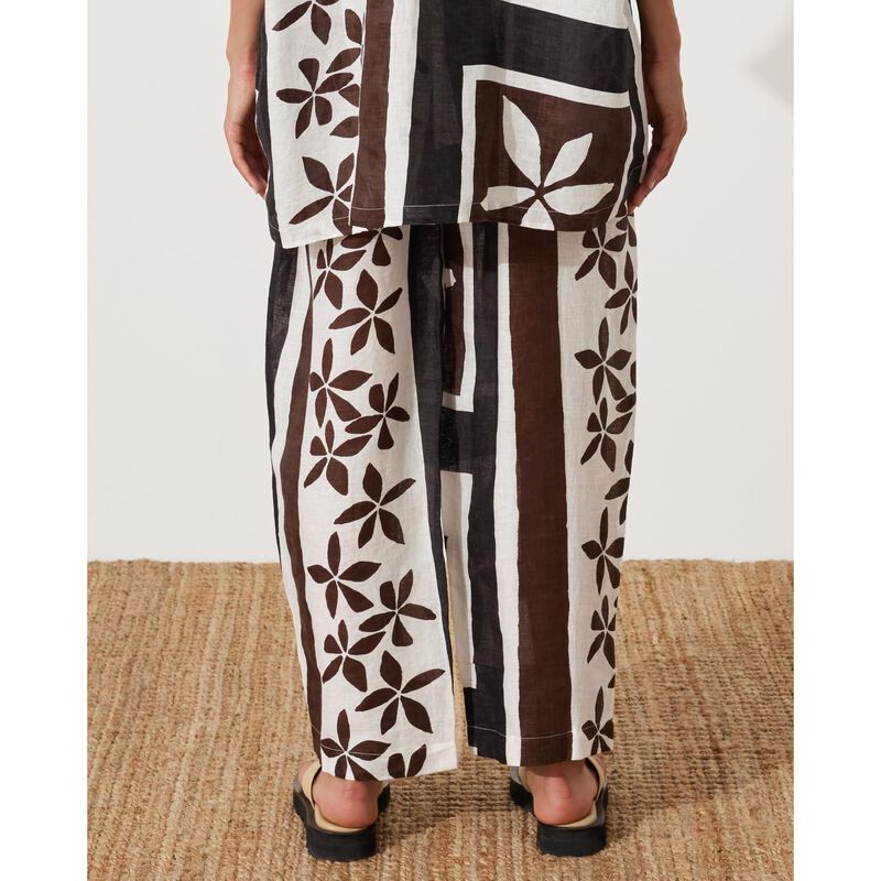 Zulu & Zephyr Sarong Flower Linen Pant image number 1